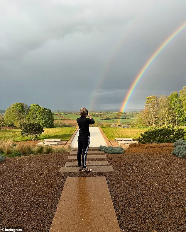 Ellen DeGeneres, when she stormed out of Hollywood following the presidential election in November and embraced a fresh start in a £15 million ($20 million) Cotswolds farmhouse. (Pictured: DeGeneres at her new pad in the Cotswolds)