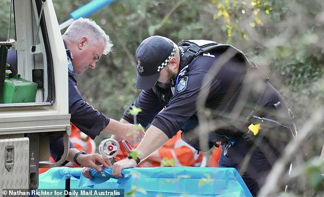 Officers returned to the bushland on Saturday after seizing an item of potential interest on Friday