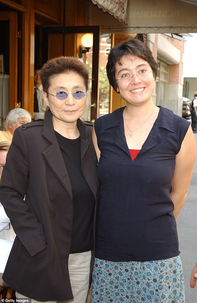 Kyoko reflects: 'Today, as an adult, the biggest irony to me is we left a cult, in a way, when we left the Beatles and John and Yoko. People are fanatical [about them] on the level of being cult members.' (Pictured: Yoko Ono and Kyoko)