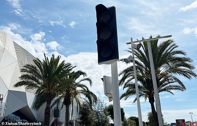 The power outage caused traffic lights throughout Cannes to turn dark, causing road chaos