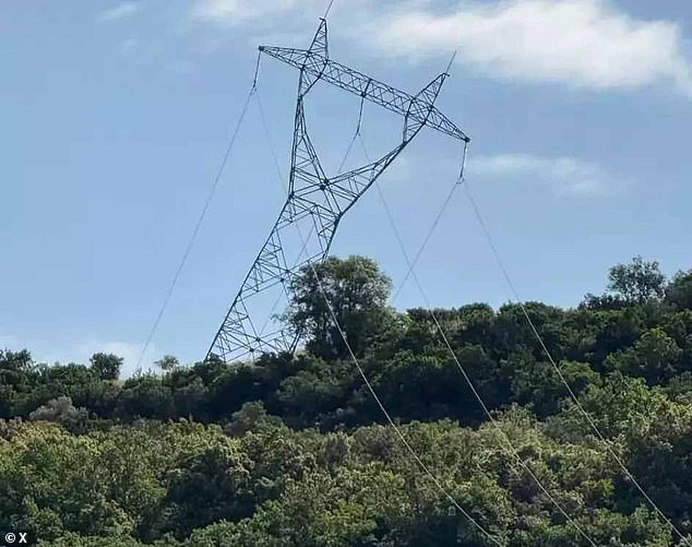 About 160,000 households in the Alpes-Maritimes department lost electricity after a high-voltage line fell on Saturday morning