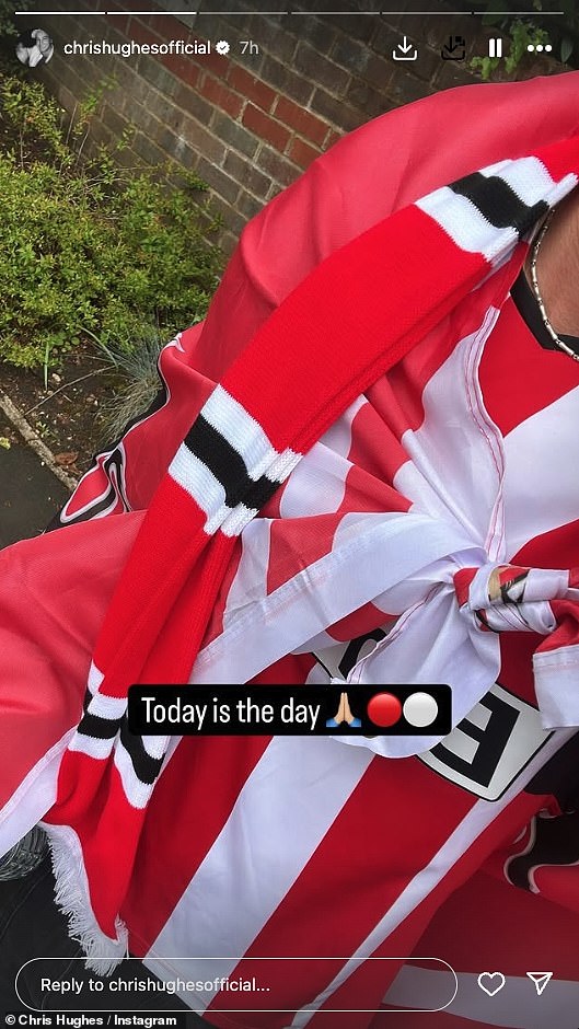 Chris, who met JoJo in the Celebrity Big Brother house, captioned the post: 'One of the best days of our lives, in the happiest stage of my life'