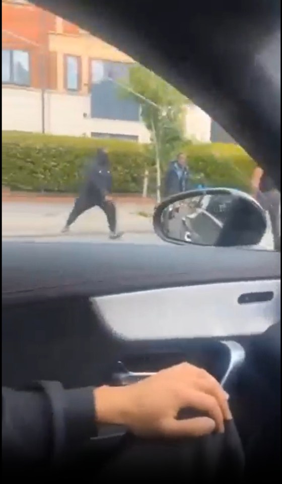 A street fight breaks out, a driver runs over a cyclist.
