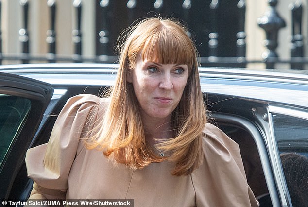 A sharp rise in Government borrowing shattered hopes of achieving the Chancellor's target without politically unacceptable tax rises or slashing public spending to a degree which would cause industrial unrest and a rebellion by the Left, led by Deputy prime Minister Angela Rayner (pictured)