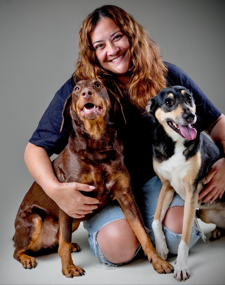 case study photographed with her dogs White Pineapple Photography