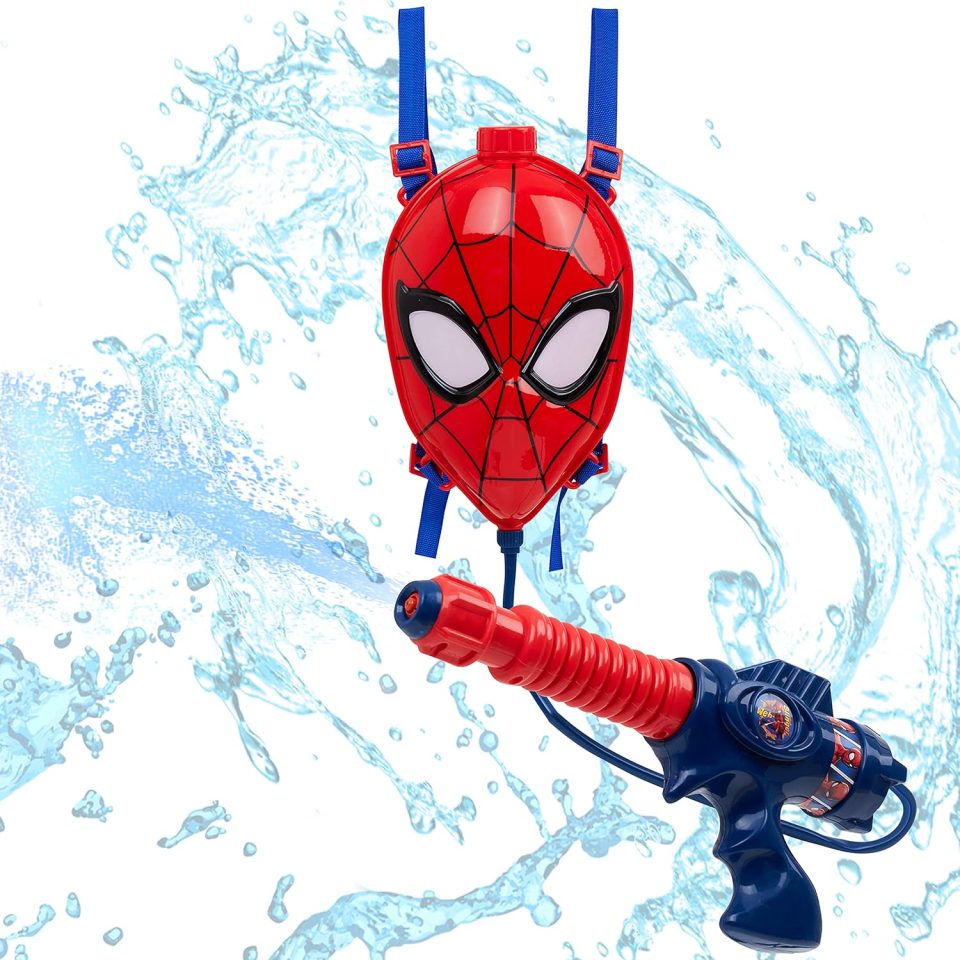 Spider-Man backpack water gun.
