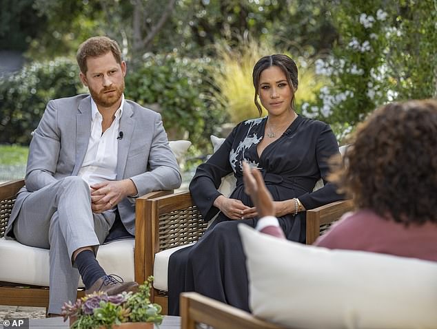 The Sussexes had just come off the back of their explosive Oprah interview which laid out a series of shocking accusations against the Royal Family