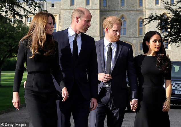 Later, Robert Jobson said sources close to the Royal Family confirmed to him that the show of unity was an 'illusion'