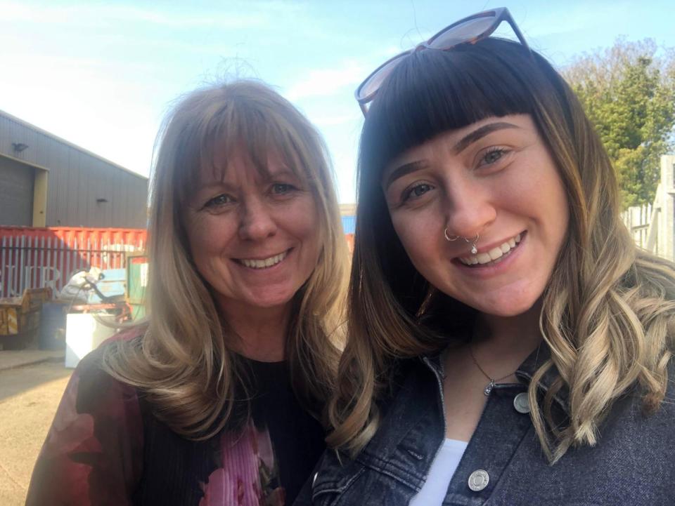 Sharon Simes and her daughter Krystal.