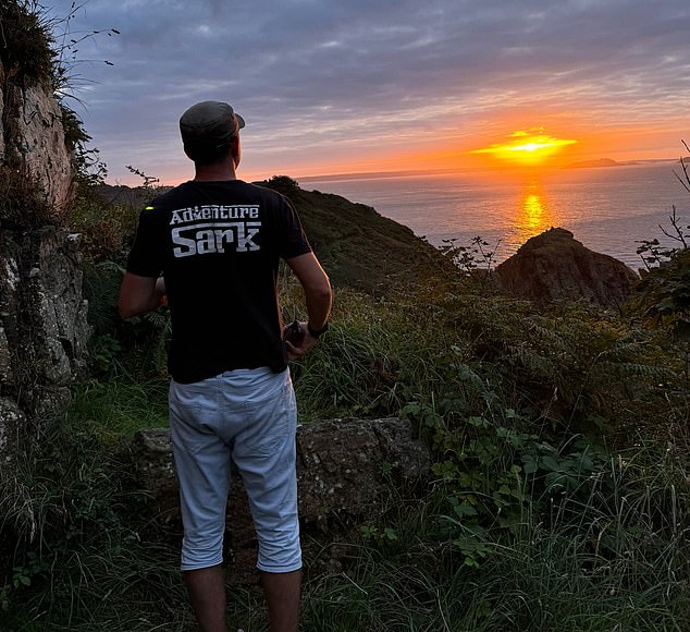 Ed Stone (pictured) a 37-year-old accountant who works remotely and spends his free time leading Kayaking, co-steering and star gazing tours, couldn't picture himself anywhere else