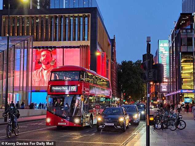 We left the bike on Tottenham Court Road - a busy area of London with some of the highest theft rates in the country