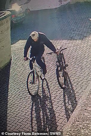 Mrs Bateman claims that Seager is the man seen on CCTV stealing her son Graeme's bike months before