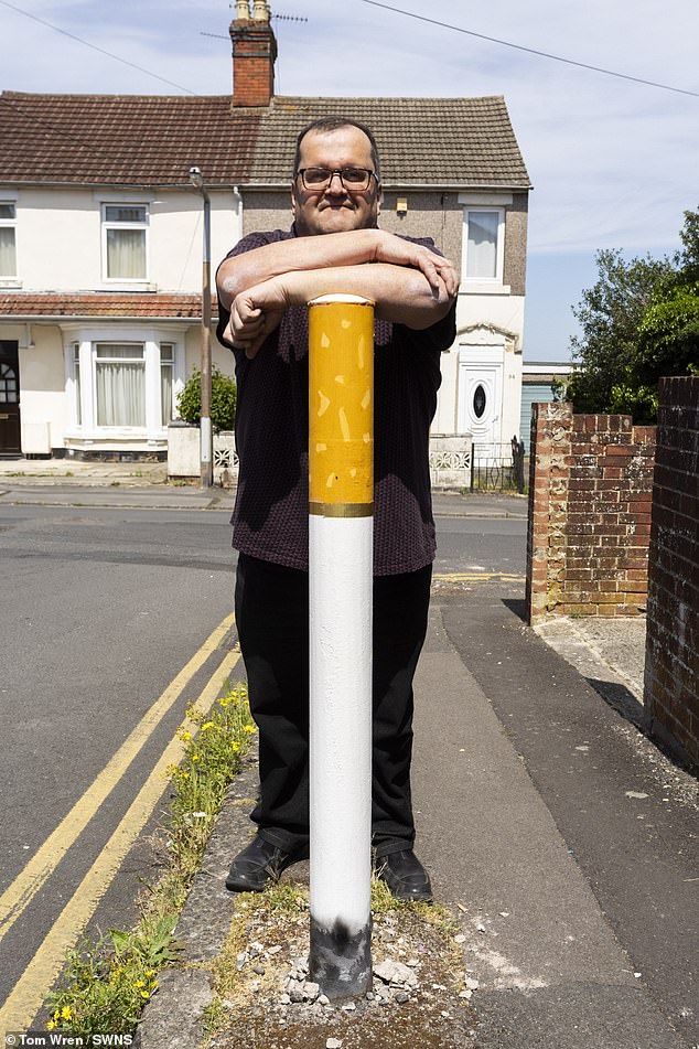 Local resident Phil was pleasantly surprised by the bollards when he walked past