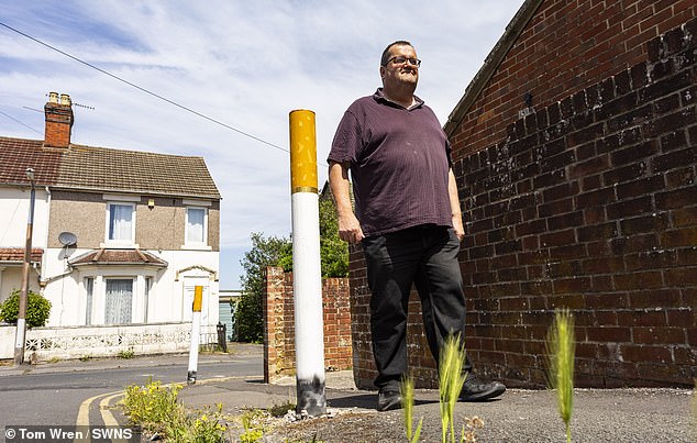 Local resident Phil said he like the bollards, while other locals called them 'disgusting'