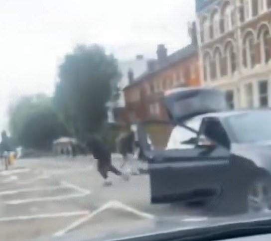 The brawl happened on Holloway Road, near to Arsenal FC's Emirates Stadium