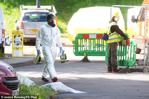 Forensics officers are still combing for evidence this morning -- May 25, 2025