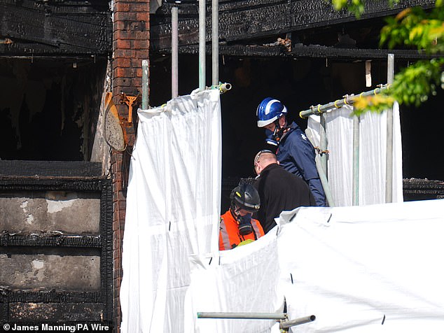 Emergency services work at scene in Tillett Close, Stonebridge, in Brent -- May 25, 2025