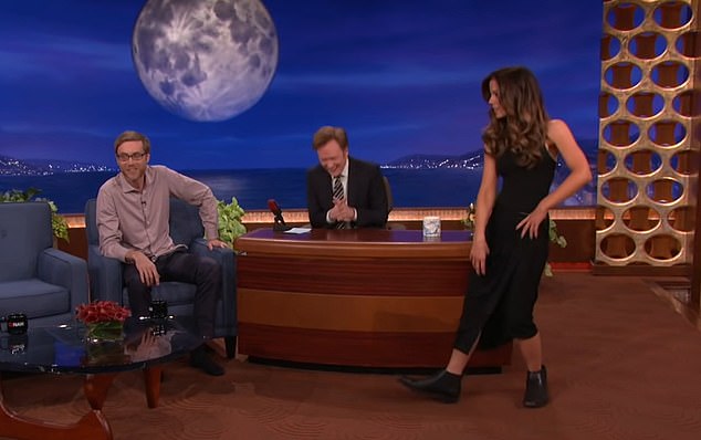 The actor has poked fun at his large feet before and even let Kate Beckinsale try on his shoes during an appearance on Conan O'Brien's former TBS talk show in 2012