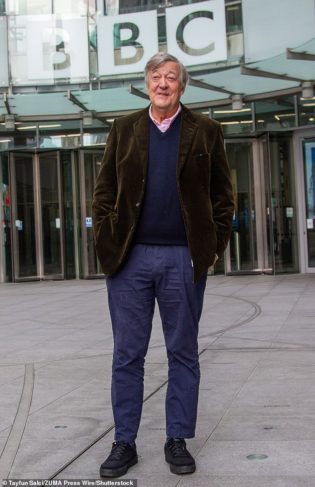 Stephen Fry is thought to have size 13 feet, well above the 8-9 average for men in the UK