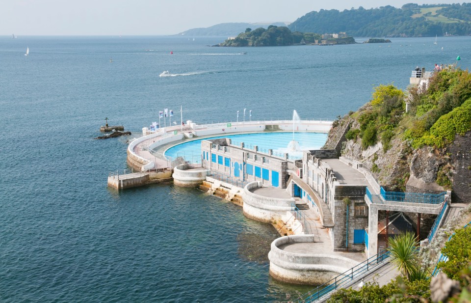 Tinside Lido in Plymouth, UK.