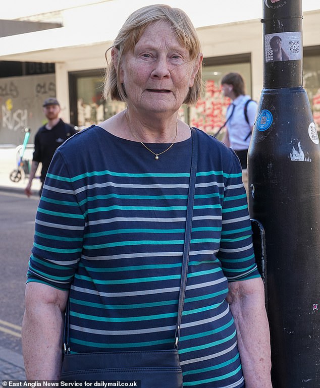 Locals like Dorothy Lumb, 78, (pictured) have railed against people shopping online