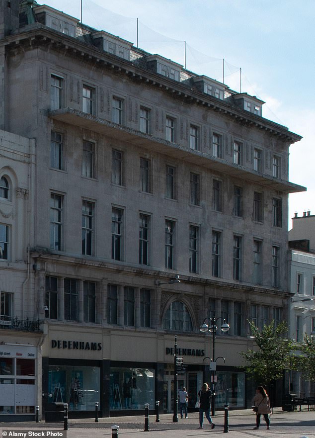 This huge Debenhams in Hastings, East Sussex, has also been empty for years