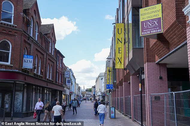 Other shops on the main street in Ipswich had also closed down, as was evident from multiple 'to let' signs