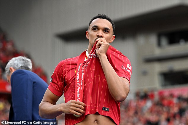 The England star, 26, kissed the badge on what he called 'the best day of my life'