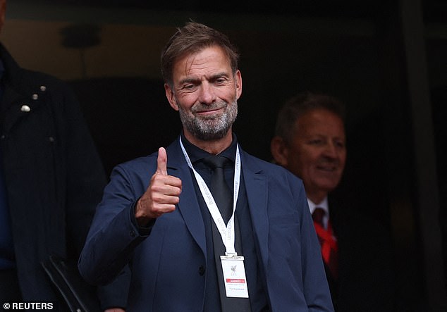 Jurgen Klopp, who handed him his debut in 2016, watched on like a proud father at Anfield