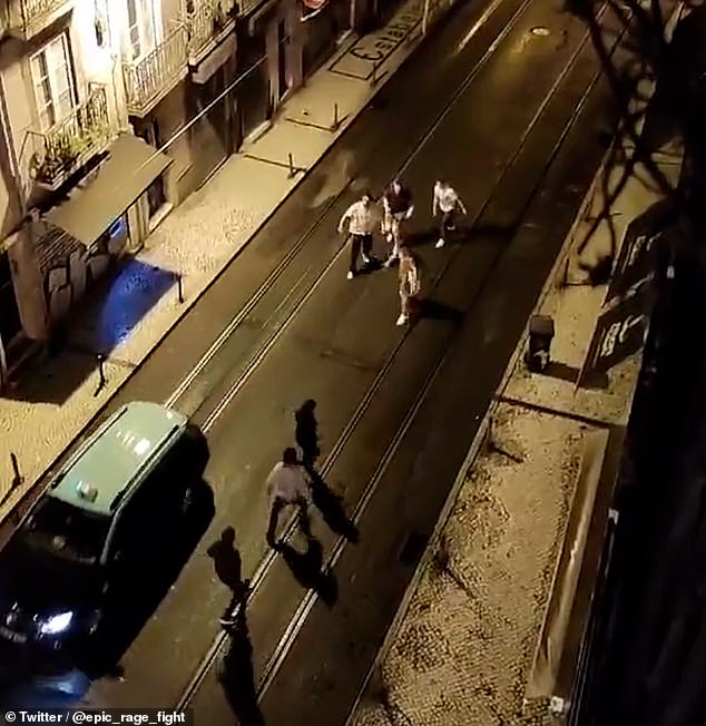 The group of tourists were seen clashing with a group understood to be thieves. Daniel came between the group and his friend, who was reportedly hit with a bottle