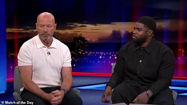 Lineker was joined by both Alan Shearer (left) and Micah Richards (right) for the final time on the show