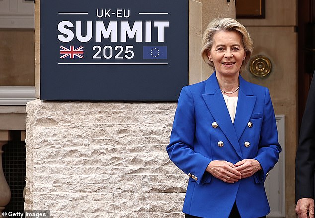 Von der Leyen said in a social media post that the EU was ready to move quickly in trade talks, describing the 'good' phone call with Trump