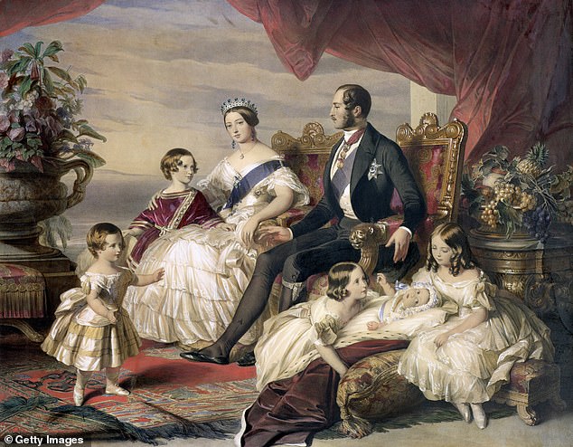 A family portrait of Queen Victoria and Prince Albert. Victoria wrote that she found pregnancy difficult and was uncomfortable in the presence of children