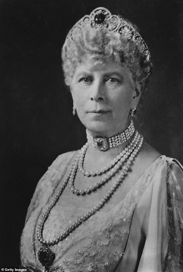 Queen Mary in 1937. As Queen Consort she lived through a tumultuous period of the 1930s when her son King Edward VIII abdicated the throne