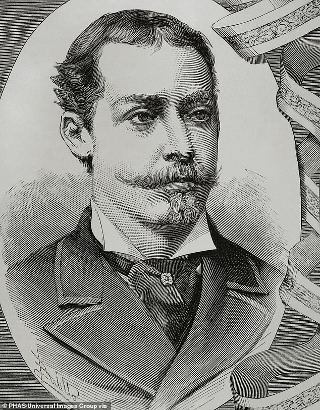 Prince Leopold (pictured) who died from a cerebral hemorrhage aged 30. Writing about his death in her journal, Victoria said: 'Another awful blow has fallen upon me and all of us today'