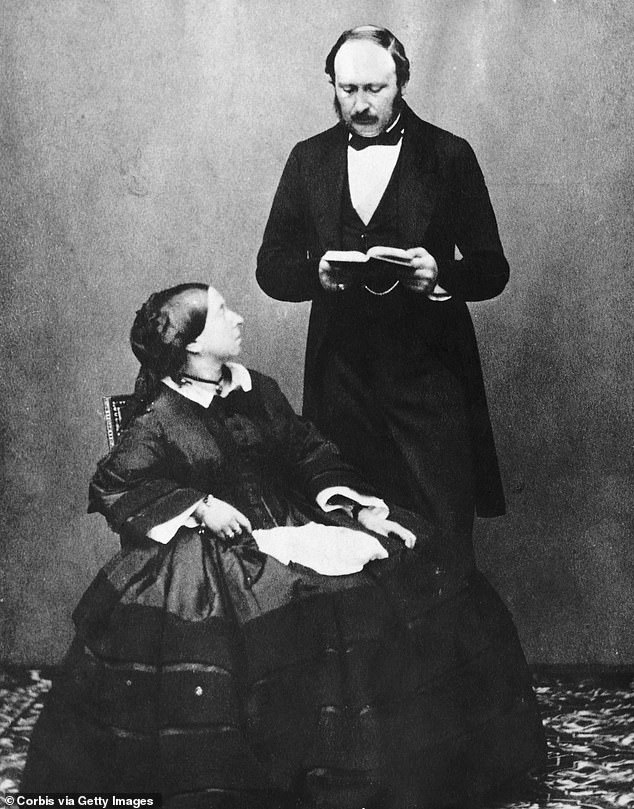 Victoria and Albert pose for a official photograph. His death at just 42 left the Queen devastated