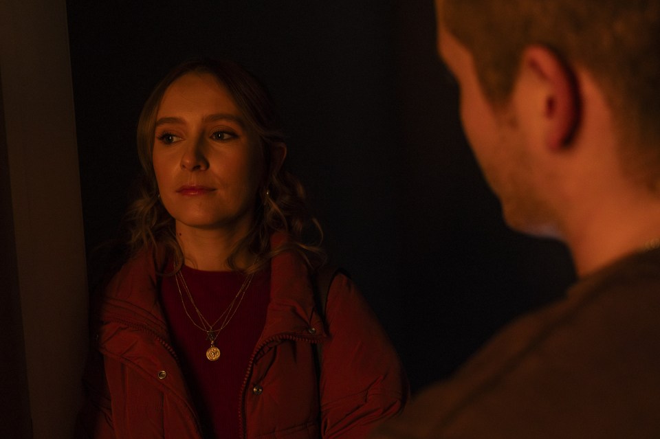 Still image from the ITV crime drama *Code of Silence*, featuring Rose Ayling-Ellis as Alison Brooks.