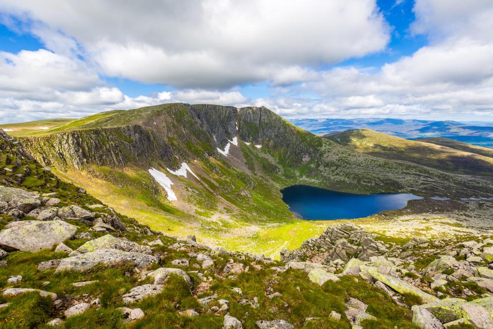 Lochnagar in the Cairngorms National Park, Scotland.