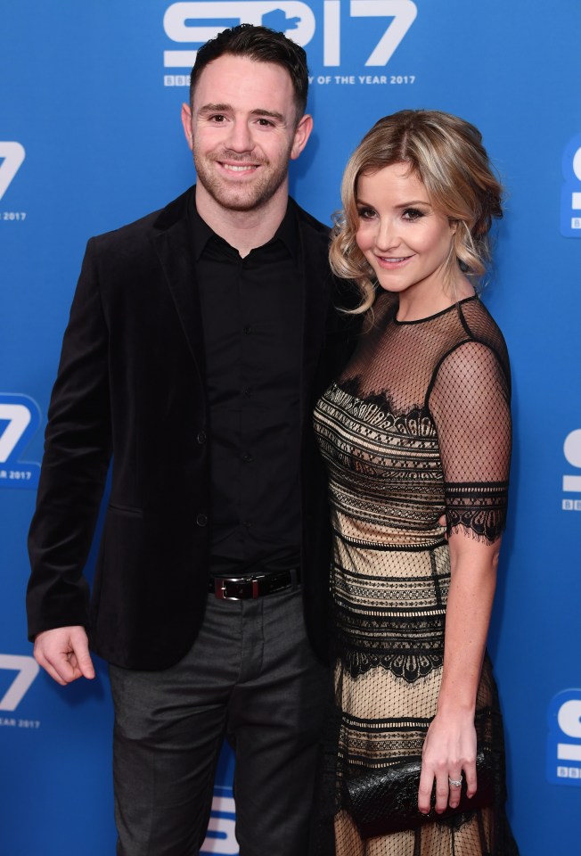 Richie Myler and Helen Skelton at the BBC Sports Personality Awards 2017.