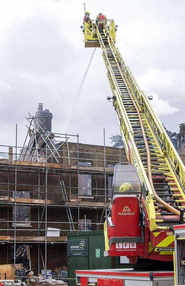 Grade II-listed Hollybush House, in Barnet, was destroyed after a fire tore through the nine-bed home in a matter of minutes in the early hours of Monday morning