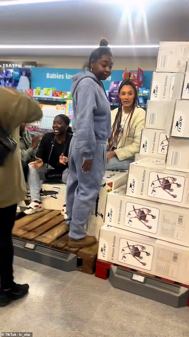 Customers were heard expressing their disbelief amid the rush to get hold of the products