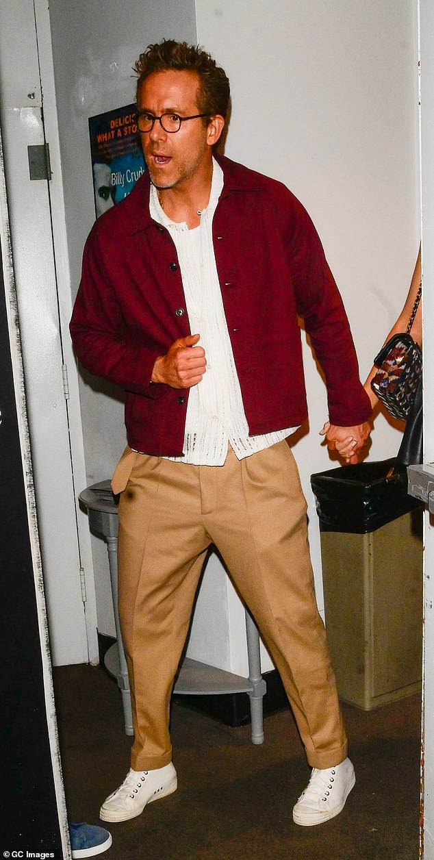 Meanwhile, husband Ryan Reynolds sparked humorous reactions from fans earlier this month after he appeared to suffer a fake tan blunder (seen)