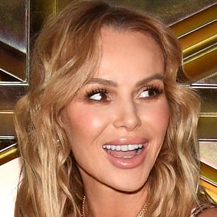 Amanda Holden has admitted to using Botox, but has stated that she stopped back in 2012, after the birth of her second daughter Hollie (pictured now on left and AI generated on right)