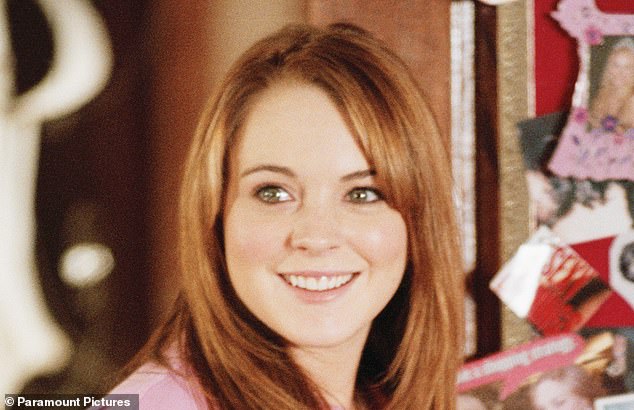 Lindsay Lohan pictured in Mean Girls in 2004