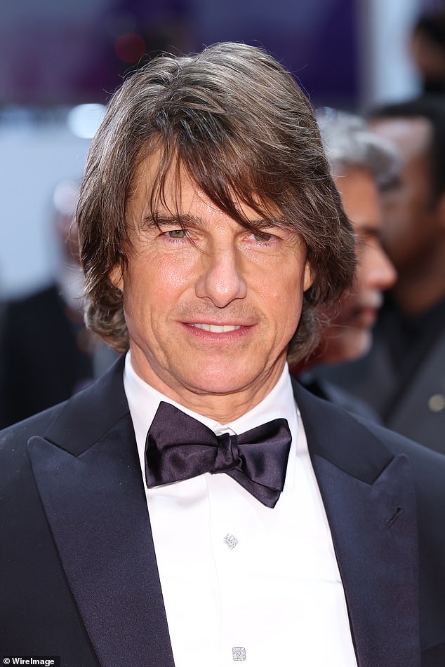 He has never admitted publicly to getting work done, but in February 2022 retired showbusiness executive Eileen Berlin, who became Tom's personal manage when he was 18 years old, said the actor was 'obsessed with his looks' (seen last month)