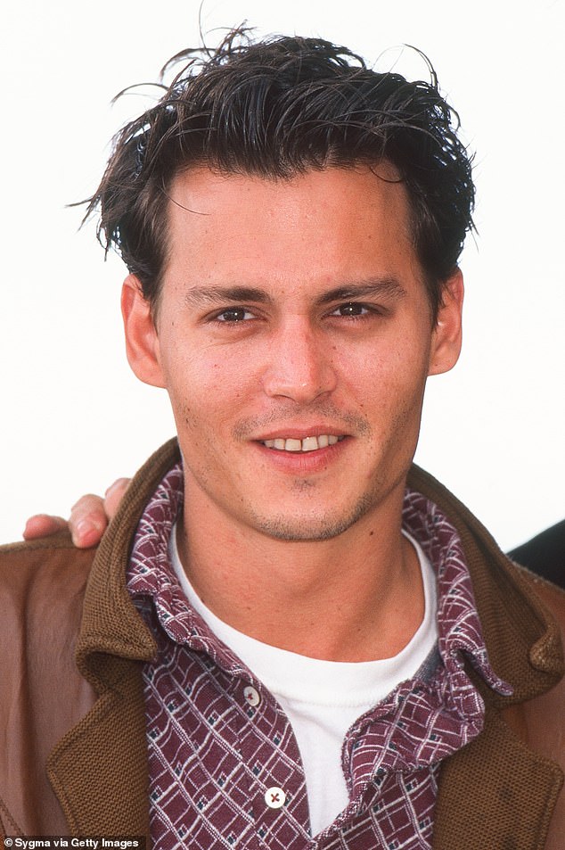 A source echoed similar claims to Radar , saying Johnny is 'finally going to do something about that pot belly, not to mention investing in some beauty rituals to polish up his skin, hair and general appearance' (pictured in 1995)