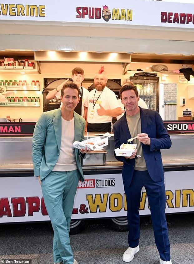 Celebrity guests - including Ryan Reynolds and Hugh Jackman - have tried the potatoes from Spudman's stall