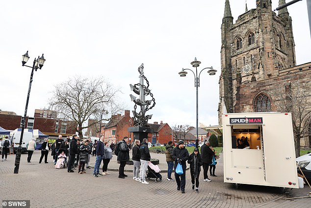 A local posted to social media saying: ¿He¿s such a nause crying about moving a few metres away. I don¿t think his manky old spud wagon should be one of the first things people see when visiting St Editha's. It¿s an eyesore'