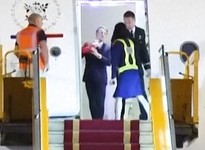 On Monday, Macron's office admitted that his wife hit him during an argument, after footage showed the First Lady appearing to push his face away as their plane touched down in Vietnam
