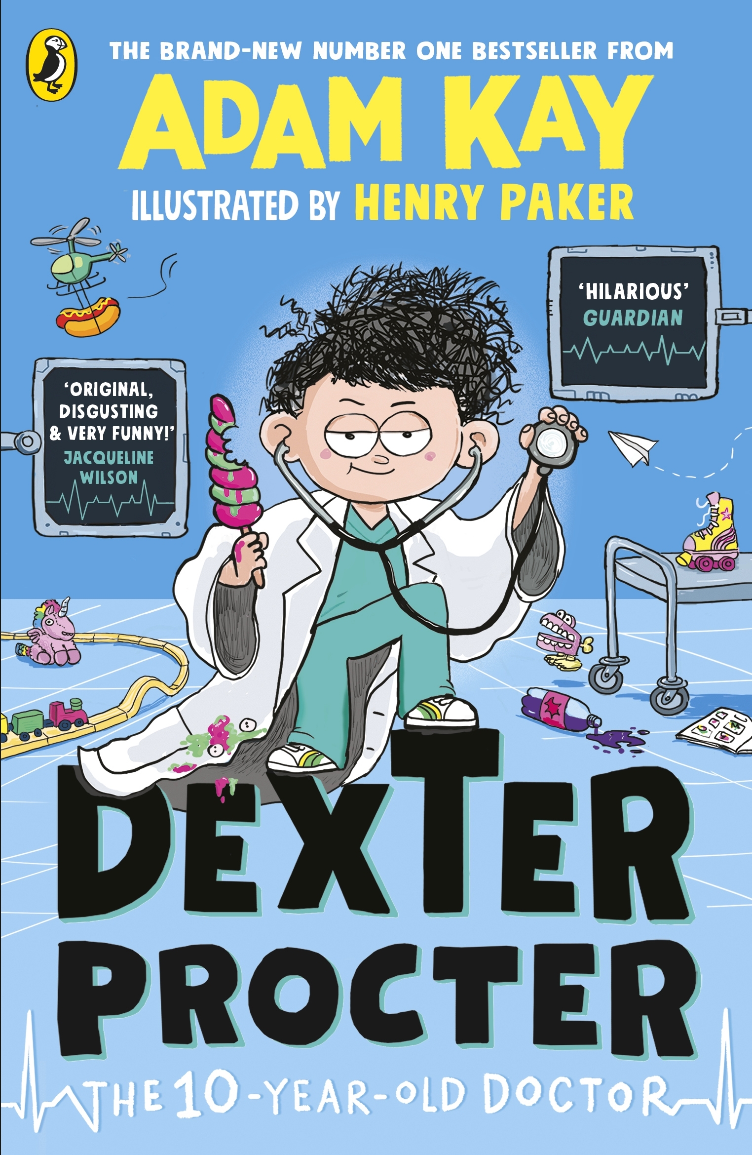 Illustration of Dexter Procter, the 10-year-old doctor, book cover.